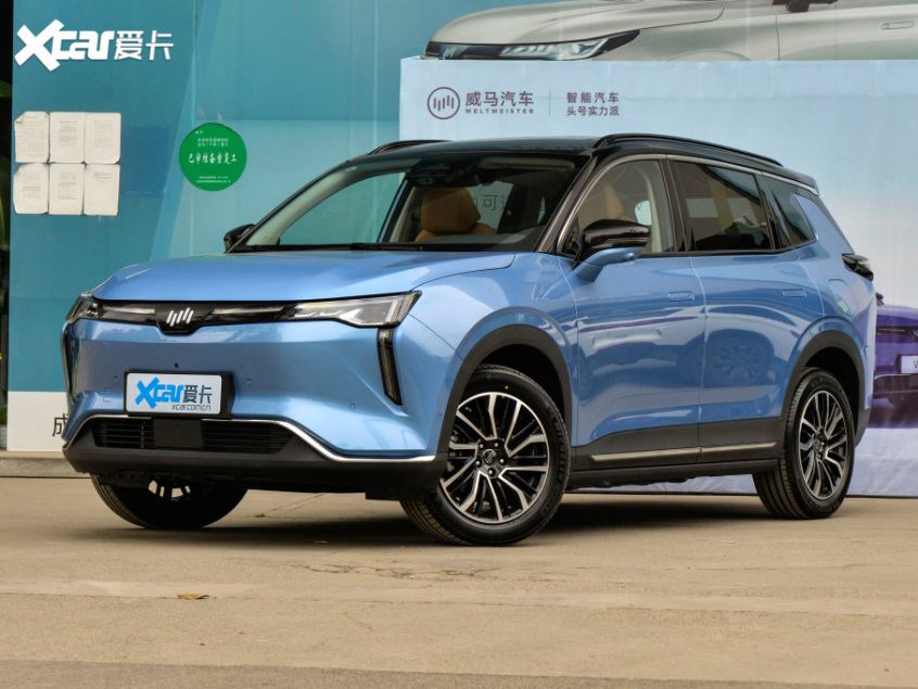 威马w6定位为一款中型suv,是威马汽车的第三款全新智能纯电suv.