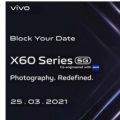 VivoX60系列智能手机确认将于3月25日推出