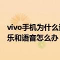 vivo手机为什么语音视频听不见了（vivo手机突然听不到音乐和语音怎么办）