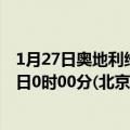 1月27日奥地利维也纳疫情最新消息-截至维也纳截至1月27日0时00分(北京时间）疫情数据统计