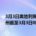 3月3日奥地利施泰尔马克州疫情最新消息-截至施泰尔马克州截至3月3日0时00分(北京时间）疫情数据统计