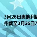 3月26日奥地利福拉尔贝格州疫情最新消息-截至福拉尔贝格州截至3月26日7时02分(北京时间）疫情数据统计