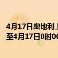 4月17日奥地利上奥地利州疫情最新消息-截至上奥地利州截至4月17日0时00分(北京时间）疫情数据统计