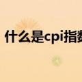 什么是cpi指数（关于什么是cpi指数的介绍）