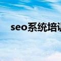 seo系统培训（关于seo系统培训的介绍）