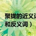 聚拢的近义词和偶尔的近义词（聚拢的近义词和反义词）