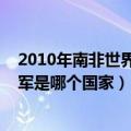 2010年南非世界杯的亚军是哪个国家（2010南非世界杯冠军是哪个国家）