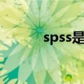 spss是什么材料（spss是什么）