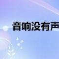 音响没有声音怎么解决（音响没有声音）