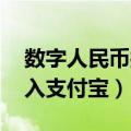 数字人民币接入支付宝 视频（数字人民币接入支付宝）