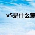 v5是什么意思如何回复（v5是什么意思）