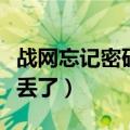 战网忘记密码和密保问题怎么办（战网密保卡丢了）