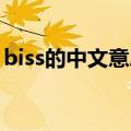 biss的中文意思是什么（BISS是什么意思啊）