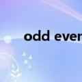 odd even mark space（oddeven）