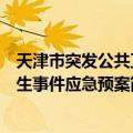 天津市突发公共卫生事件应急预案（关于天津市突发公共卫生事件应急预案简介）