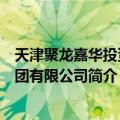 天津聚龙嘉华投资集团有限公司（关于天津聚龙嘉华投资集团有限公司简介）