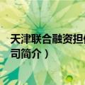 天津联合融资担保有限公司（关于天津联合融资担保有限公司简介）