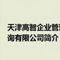 天津高智企业管理咨询有限公司（关于天津高智企业管理咨询有限公司简介）