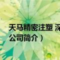 天马精密注塑 深圳有限公司（关于天马精密注塑 深圳有限公司简介）