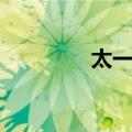 太一神（关于太一神简介）