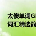 太傻单词GRE词汇精选（关于太傻单词GRE词汇精选简介）