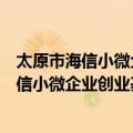 太原市海信小微企业创业基金管理有限公司（关于太原市海信小微企业创业基金管理有限公司简介）