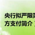 央行拟严限第三方支付（关于央行拟严限第三方支付简介）