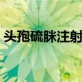 头孢硫脒注射液（关于头孢硫脒注射液简介）