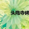 头陁寺碑文（关于头陁寺碑文简介）