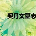 契丹文墓志铭（关于契丹文墓志铭简介）