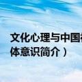 文化心理与中国社会主体意识（关于文化心理与中国社会主体意识简介）