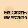 政府投资项目代建制理论与实践（关于政府投资项目代建制理论与实践简介）