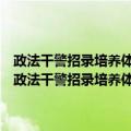 政法干警招录培养体制改革试点工作行政职业能力测验考试题库（关于政法干警招录培养体制改革试点工作行政职业能力测验考试题库简介）