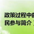 政策过程中的公民参与（关于政策过程中的公民参与简介）