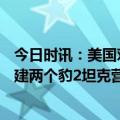 今日时讯：美国对乌军援已超500亿美元 乌防长乌军计划组建两个豹2坦克营和多个豹1坦克营