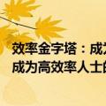 效率金字塔：成为高效率人士的5个步骤（关于效率金字塔：成为高效率人士的5个步骤简介）