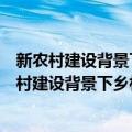 新农村建设背景下乡村文化体系构建与管理研究（关于新农村建设背景下乡村文化体系构建与管理研究简介）