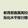 教育部直属高校国际化水平排行榜（关于教育部直属高校国际化水平排行榜简介）