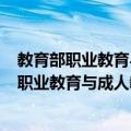 教育部职业教育与成人教育司推荐教材 第1册（关于教育部职业教育与成人教育司推荐教材 第1册简介）