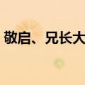 敬启、兄长大人（关于敬启、兄长大人简介）