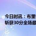 今日时讯：布里奇斯连续3场30+带领篮网三连胜 布里奇斯斩获30分全场最高