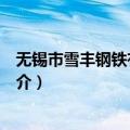 无锡市雪丰钢铁有限公司（关于无锡市雪丰钢铁有限公司简介）