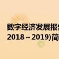 数字经济发展报告(2018～2019)（关于数字经济发展报告(2018～2019)简介）