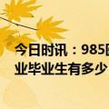 今日时讯：985医学毕业生被出局的就业路 985每年医学专业毕业生有多少