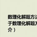 数理化解题方法与技巧丛书：高中数学解题方法与技巧（关于数理化解题方法与技巧丛书：高中数学解题方法与技巧简介）