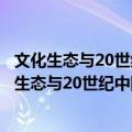 文化生态与20世纪中国文学理论批评的发展演变（关于文化生态与20世纪中国文学理论批评的发展演变简介）