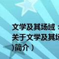 文学及其场域：澳门文学与中文报纸副刊(1999～2009)（关于文学及其场域：澳门文学与中文报纸副刊(1999～2009)简介）