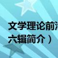 文学理论前沿·第六辑（关于文学理论前沿·第六辑简介）