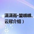 潇潇雨·望峨峨、谁制切云冠（关于潇潇雨·望峨峨、谁制切云冠介绍）