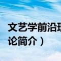 文艺学前沿理论综论（关于文艺学前沿理论综论简介）